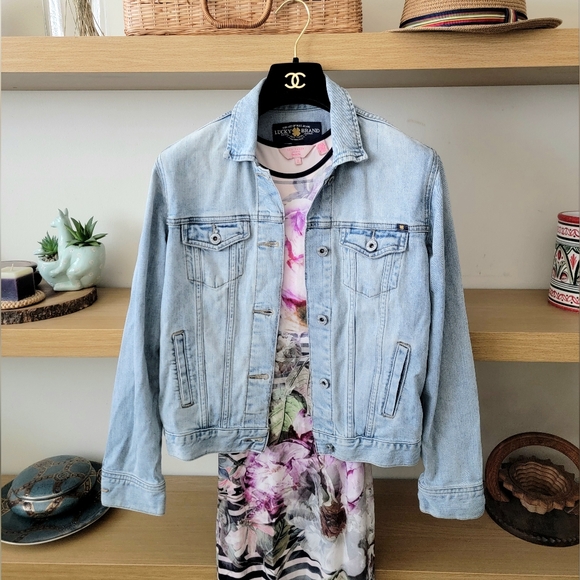 Lucky Brand Jean Jacket XS - Picture 1 of 8